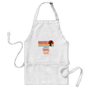 Bigfoot Sighting In Travis Texas Standard Apron