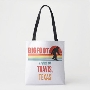 Bigfoot Sighting In Travis Texas Tote Bag