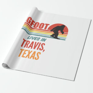 Bigfoot Sighting In Travis Texas  Wrapping Paper