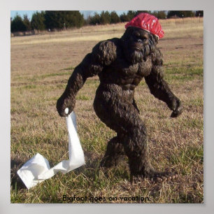 Bigfoot sighting poster