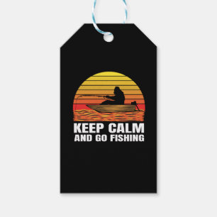 bigfoot silhouette boat ride and fishing gift tags