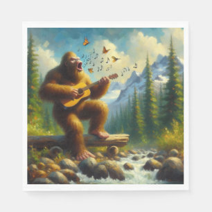 Bigfoot Singing Napkin