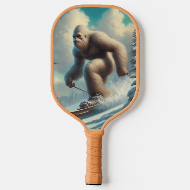 Bigfoot Skiing Pickleball Paddle (Back)
