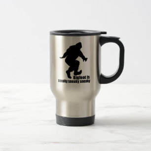 Bigfoot sneaky sneaky travel mug