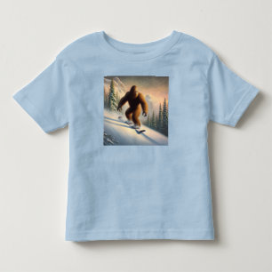 Bigfoot Snowboarding Toddler T-shirt