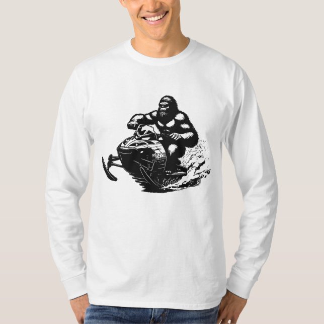 Bigfoot Snowmobile  T-Shirt (Front)