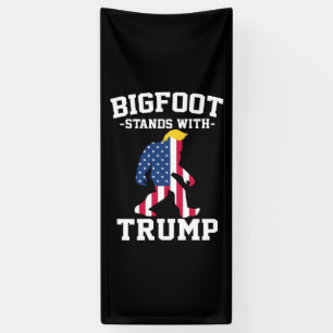 Bigfoot Stands With Trump 2024 Elections Banner