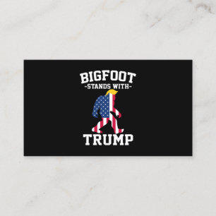 Bigfoot Stands With Trump 2024 Elections Calling Card
