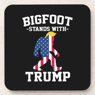 Bigfoot Stands With Trump 2024 Elections Coaster