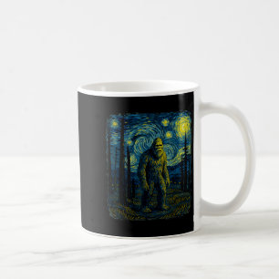 Bigfoot Starry Night Van Gogh Funny Men Women Boy Coffee Mug