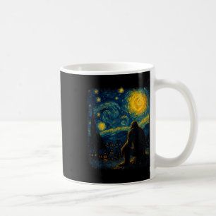 Bigfoot Starry Night Van Gogh Gifts For Men Women Coffee Mug