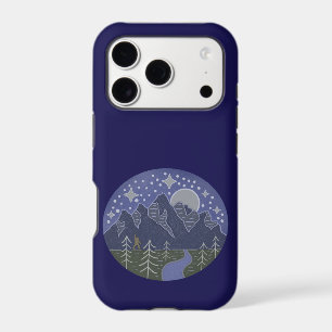 Bigfoot Starry Night Walk   Cryptid Folk Art