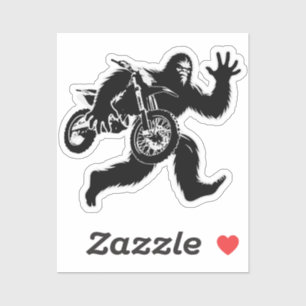 Bigfoot Stealing Dirt Bike