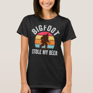 Bigfoot Stole My Beer Funny Yeti Yowi Sasquatch Dr T-Shirt