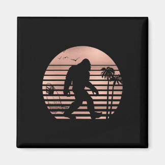 Bigfoot Surfing Shirt Funny Summer Apparel Tee Ros Magnet