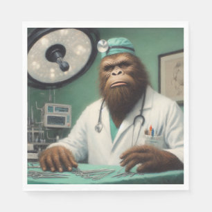 Bigfoot Surgeon Napkin