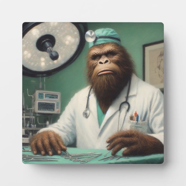Bigfoot Surgeon Plaque (Front)