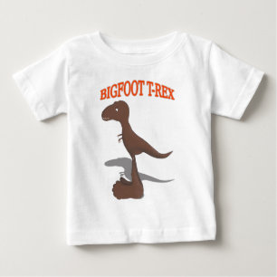 Bigfoot T-Rex Drawing Baby T-Shirt