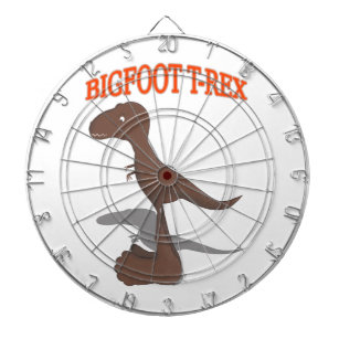 Bigfoot T-Rex Drawing Dartboard
