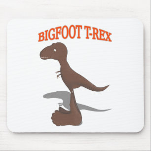 Bigfoot T-Rex Drawing Mouse Pad