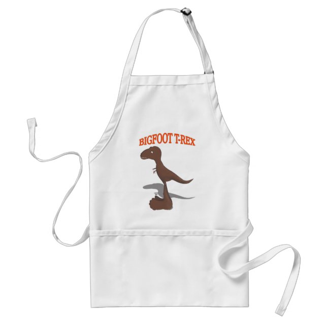 Bigfoot T-Rex Drawing Standard Apron (Front)