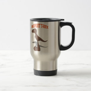 Bigfoot T-Rex Drawing Travel Mug