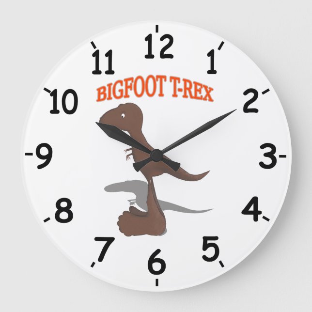 Bigfoot T-Rex Large Clock (Front)