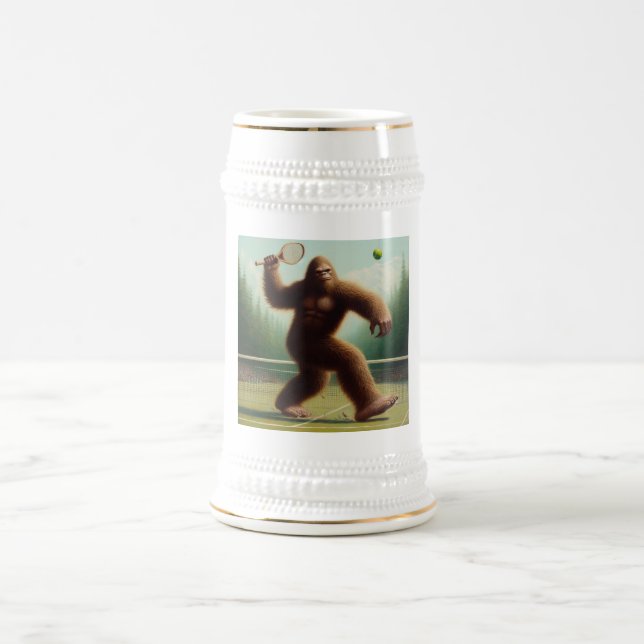 Bigfoot Tennis Beer Stein (Center)