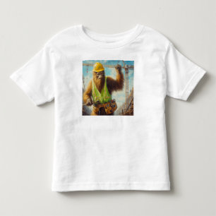 Bigfoot the Construction Worker Toddler T-shirt