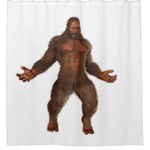 "Bigfoot This" shower curtain