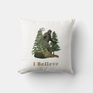 Bigfoot Throw Pillow