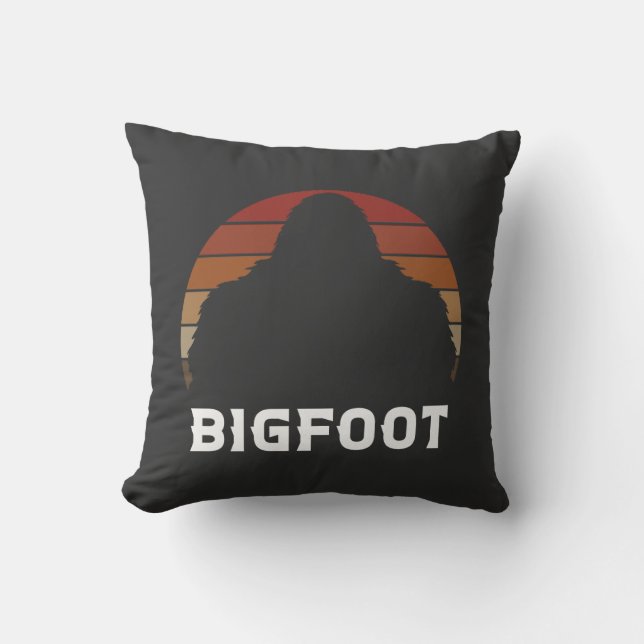 Bigfoot  throw pillow (Front)