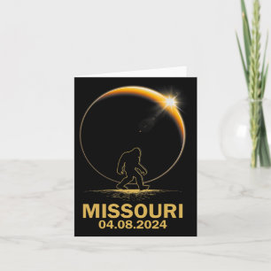 Bigfoot Total Solar Eclipse 4.08.2024 Missouri Card