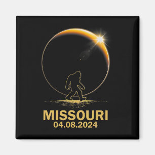 Bigfoot Total Solar Eclipse 4.08.2024 Missouri  Magnet