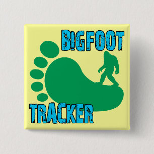 Bigfoot Tracker 2 Inch Square Button