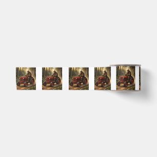 Bigfoot Tractor Design for Farmer Dad Farming Farm Satin Ribbon