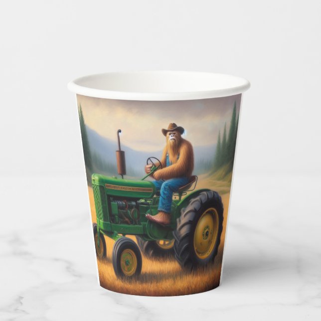 Bigfoot Tractor Paper Cups (Front)