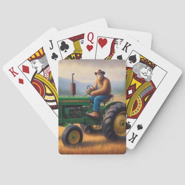 Bigfoot Tractor Playing Cards (Back)