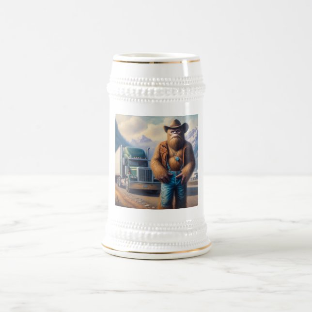 Bigfoot Truck Driver Beer Stein (Center)