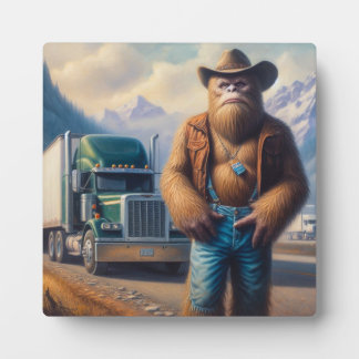 Bigfoot Truck Driver Plaque