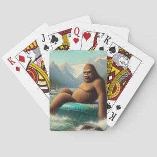 Bigfoot Tubing Playing Cards