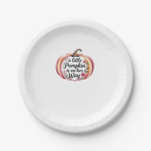 Bigfoot Turkey Pumpkin Thanksgiving Day Classic T- Paper Plate