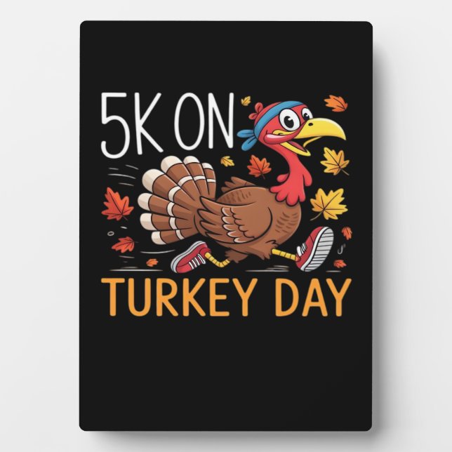 Bigfoot Turkey Pumpkin Thanksgiving Day Classic T- Plaque (Front)