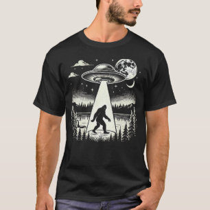 Bigfoot UFO Abduction T-Shirt – Funny Cryptid  