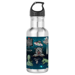 Bigfoot, UFOs, Aliens, Mothman, Dogman, Cryptids 532 Ml Water Bottle