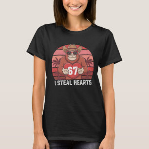 Bigfoot Valentine PNG Sublimation Design T-Shirt