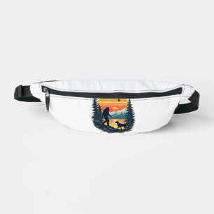 Bigfoot Vintage Marche Chien Montagne Coucher de s