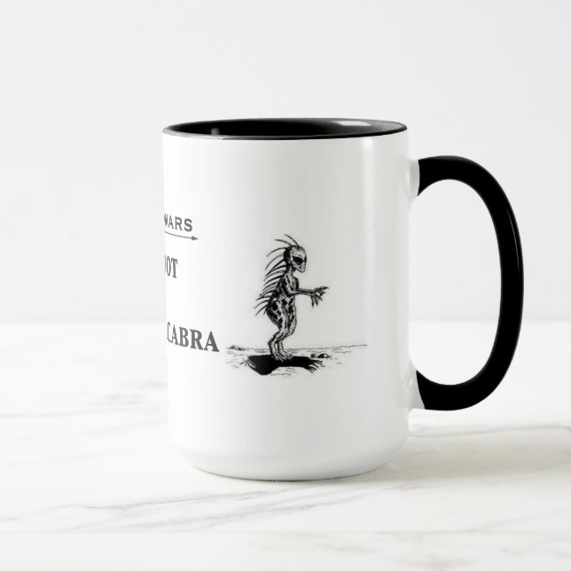 "Bigfoot vs. El Chupacabra" mug (Right)