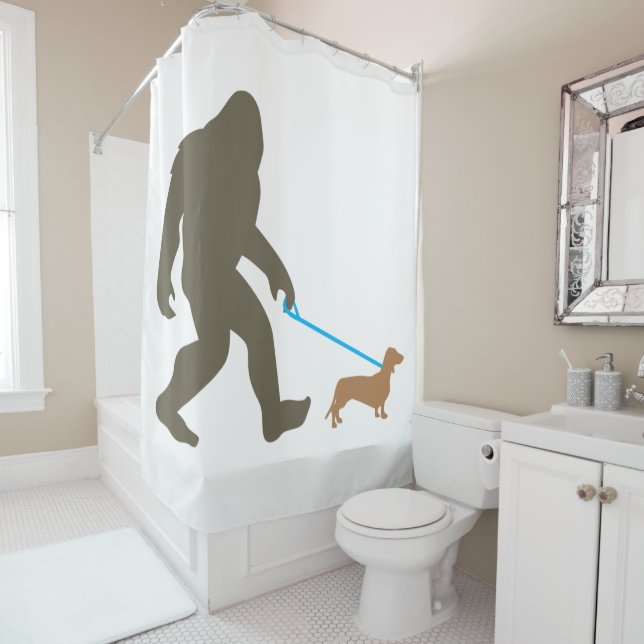 Bigfoot Walking Dachshund Sasquatch Doxie Dog Gift (In Situ)