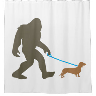 Bigfoot Walking Dachshund Sasquatch Doxie Dog Gift
